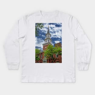 Old Town Alexandria - City Hall Kids Long Sleeve T-Shirt